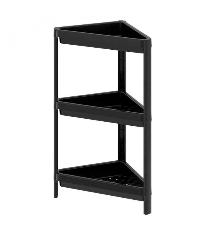 FINNINGEN Shower shelf, black - IKEA